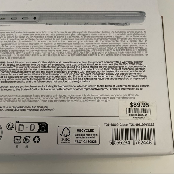 Evo Hardshell Clear Tech 21 for MacPro 13” - Picture 2 of 9